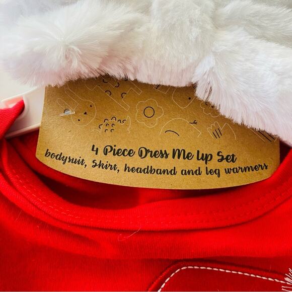 Baby Essentials | 4 Piece Santa Tutu Leg Warmer Bow Outfit NWT 9 Months - Picture 8 of 10